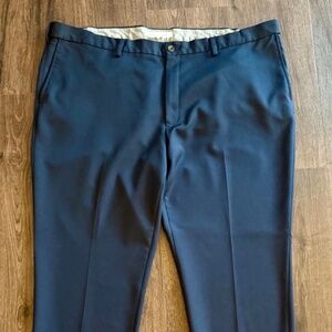 Amazon Essentials Men's Big & Tall Flat Front Dress Pants - Blue - 50 x 30